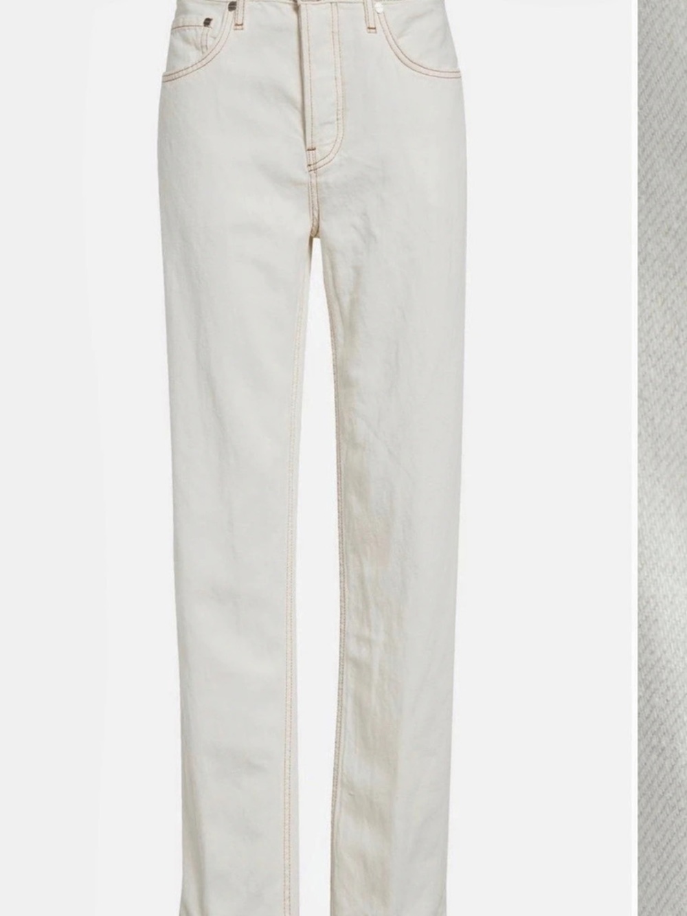 TWP Pony Boy Straight Leg Jeans in White NWT
